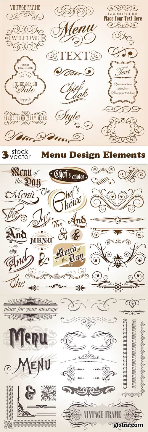 Vectors - Menu Design Elements