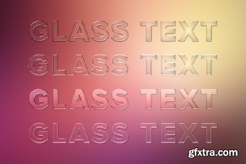 CreativeMarket - Glass Text Styles 7948