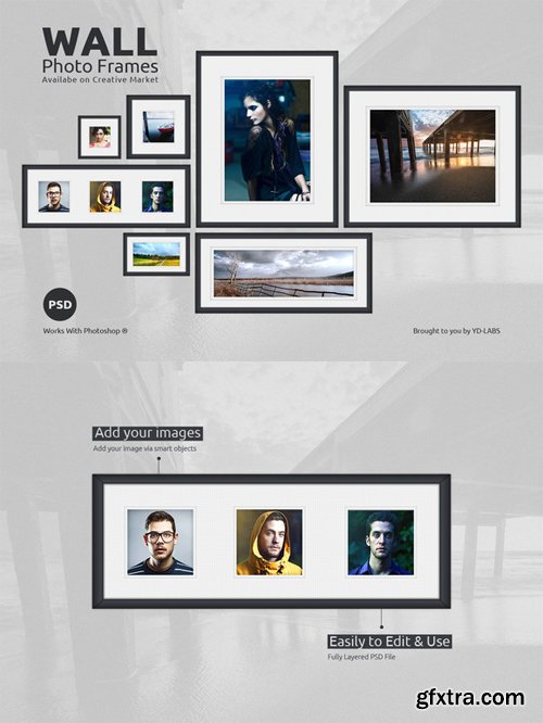 CreativeMarket - Wall Frame Set 53174