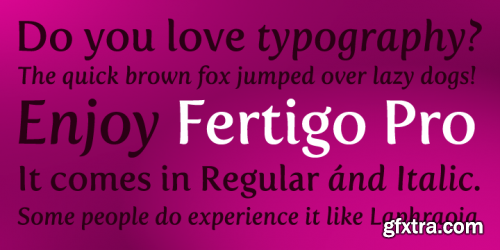 Fertigo Pro Font Family - 2xTTF+OTF $15