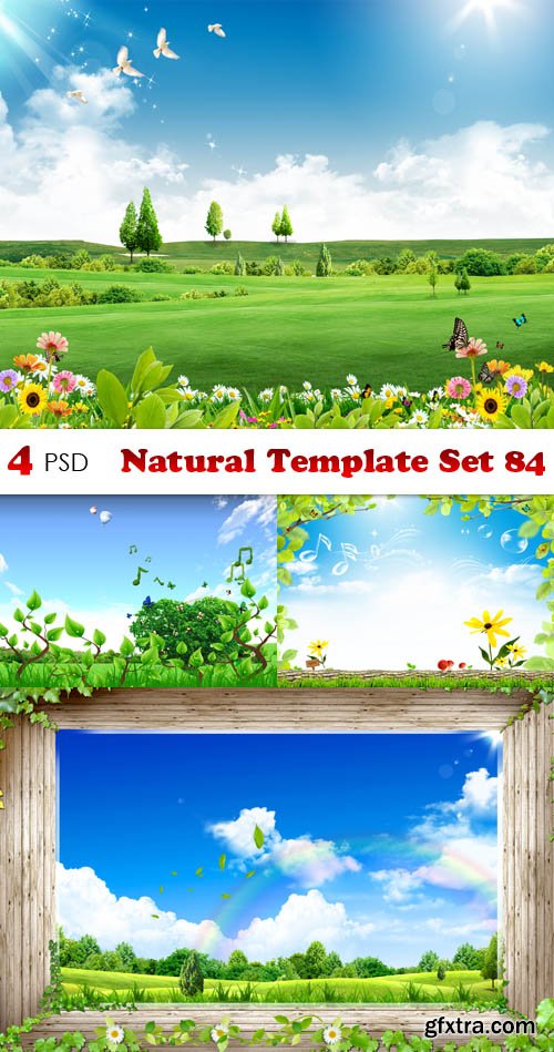 PSD - Natural Template Set 84