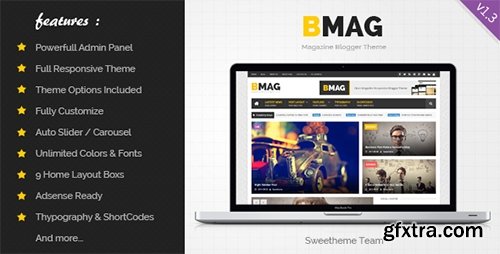 ThemeForest - BMAG v1.3.3 - Magazine Responsive Blogger Template