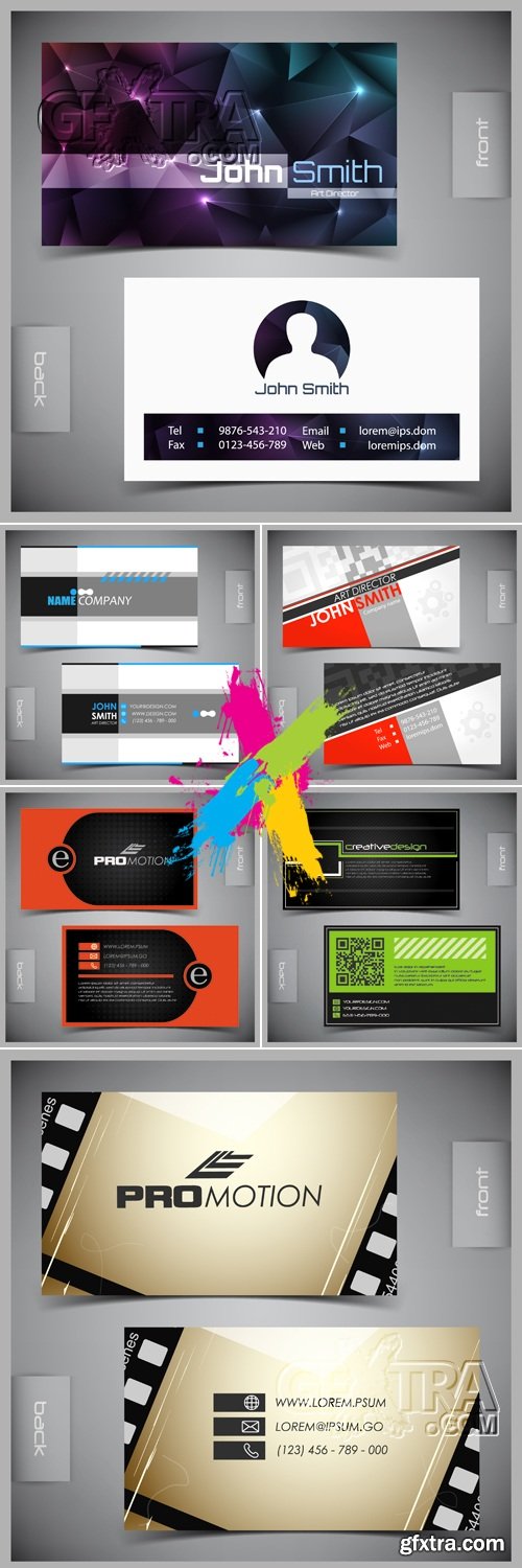 Creative Modern Business Cards Vector
