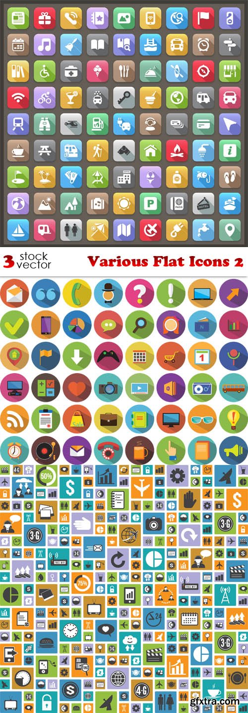 Vectors - Various Flat Icons 2