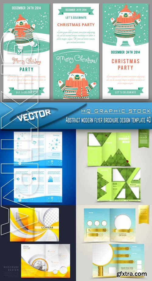 Stock Vector - Abstract modern flyer brochure design template 40