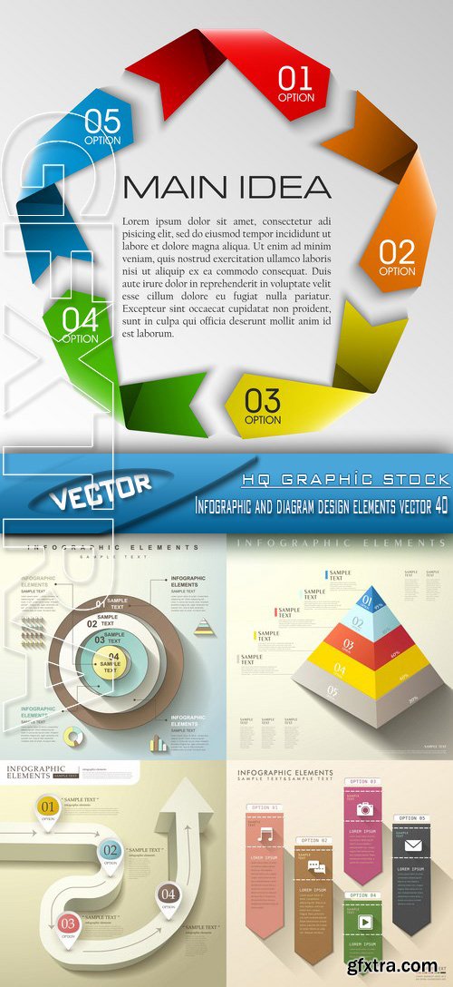 Stock Vector - Infographic and diagram design elements vector 40