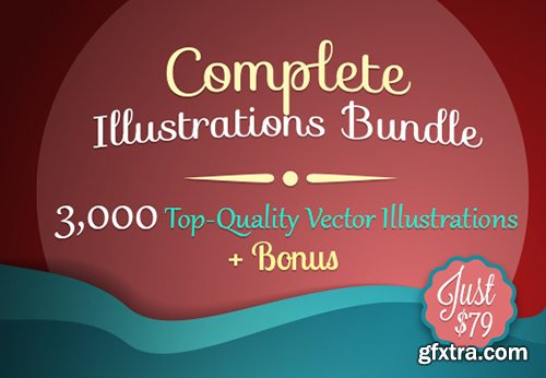 Complete Illustrations Bundle - 3,000 Top-Quality Vector Illustrations