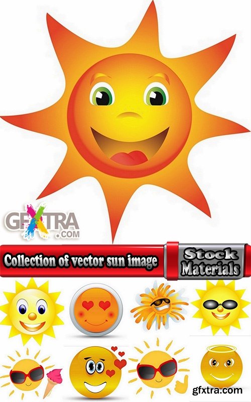 Collection of vector sun image 25 Eps