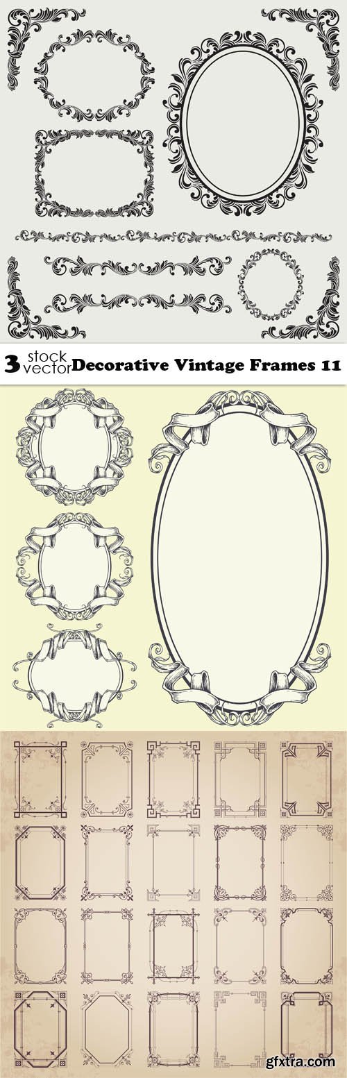 Vectors - Decorative Vintage Frames 11