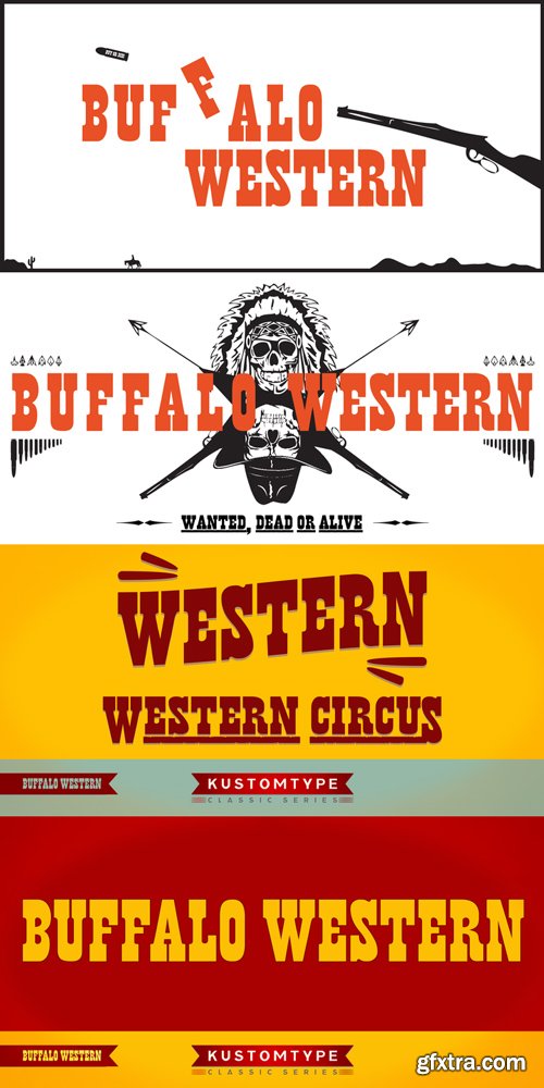 Buffalo Western Font Family $50