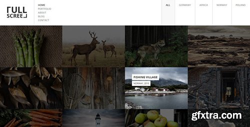 ThemeForest - FULLSCREEN - Photography Portfolio HTML5 with Shop - FULL