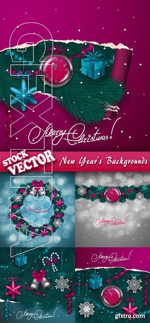 Stock Vector - New Year\'s Backgrounds