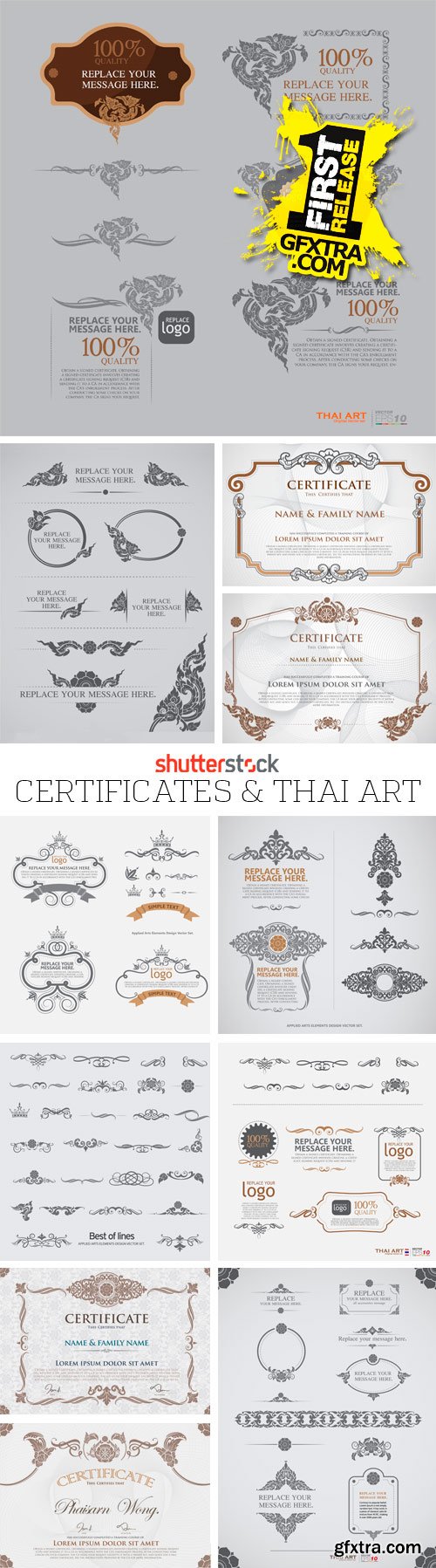 Amazing SS - Certificates & Thai Art, 25xEPS