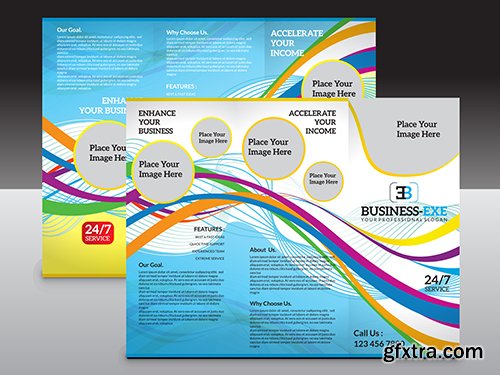Trifold Brochure Template Vector Pack
