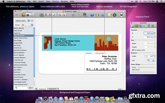 BeLight Labels and Addresses 1.7 Multilingual MacOSX