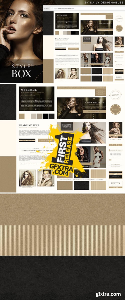StyleBox Blog Graphics Website Kit 4