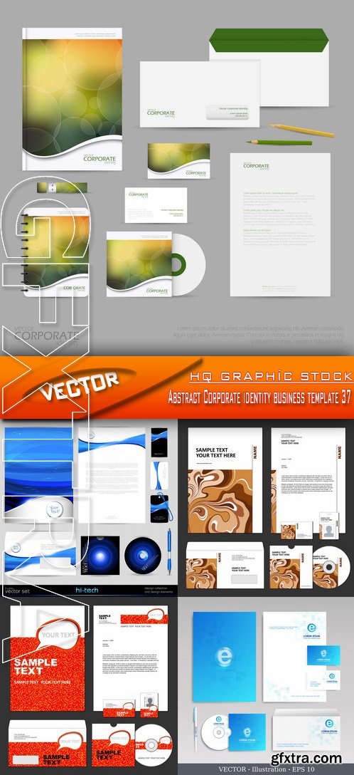 Stock Vector - Abstract Corporate identity business template 37