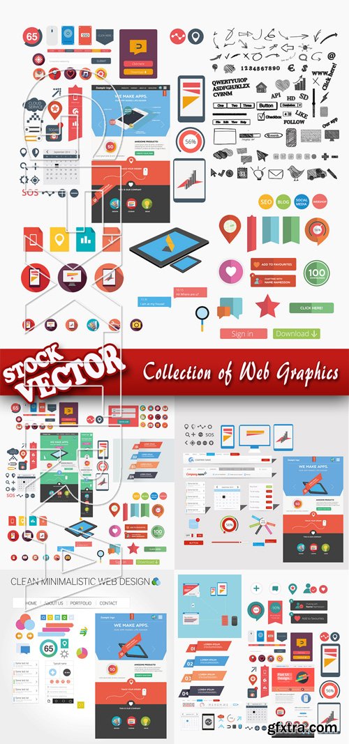 Stock Vector - Collection of Web Graphics