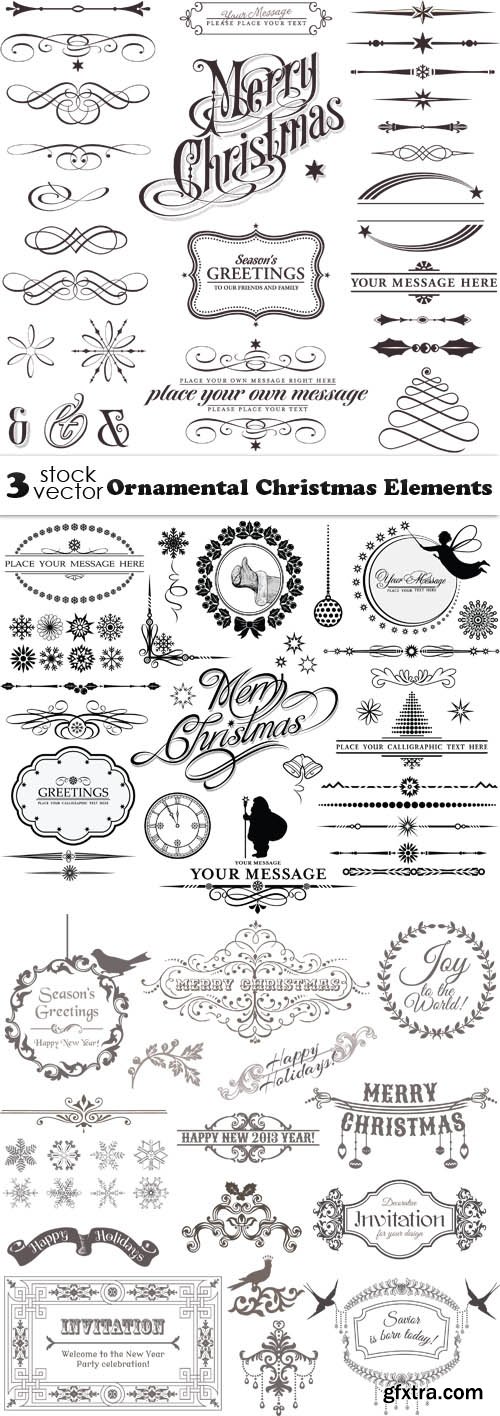 Vectors - Ornamental Christmas Elements