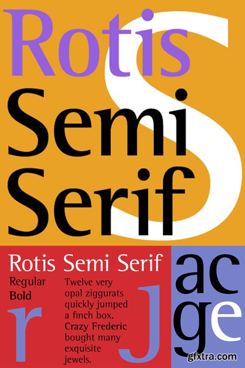Rotis Semi Serif Font Family 12xOTF $290