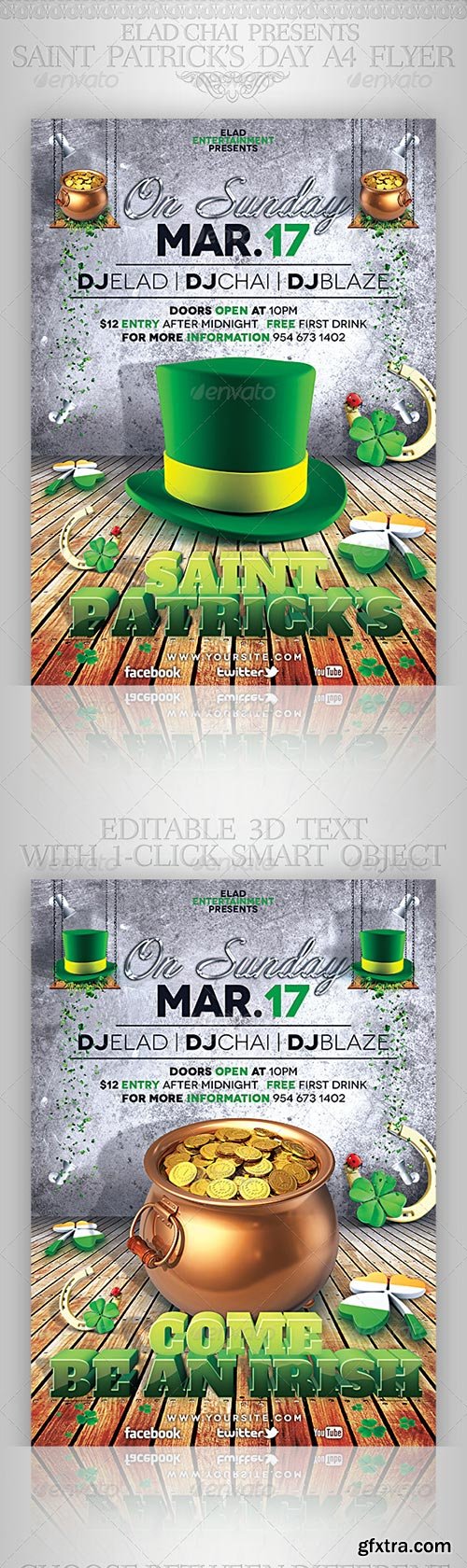 GraphicRiver - St. Patrick\'s Day A4 Flyer Poster Template