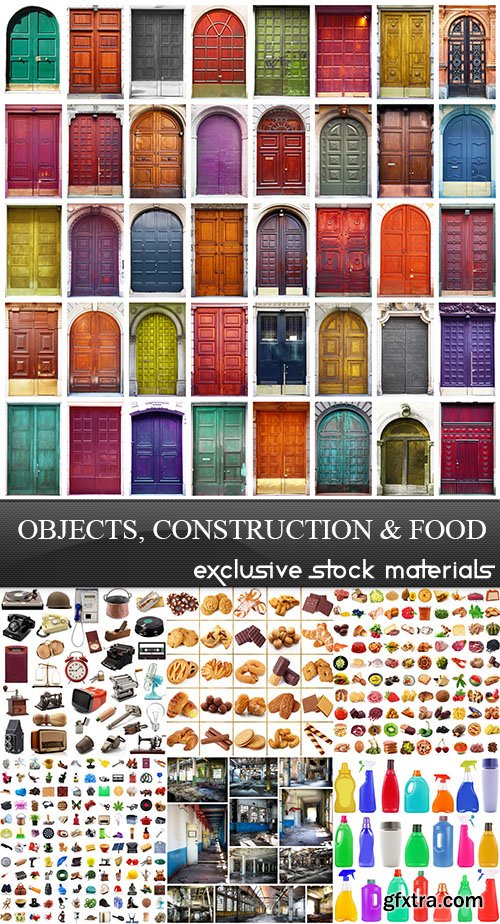 Tiled Objects - Doors, Windows, Plants, Foods, Coins etc 25xJPG