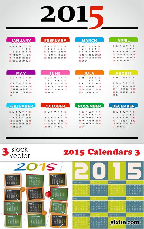 Vectors - 2015 Calendars 3