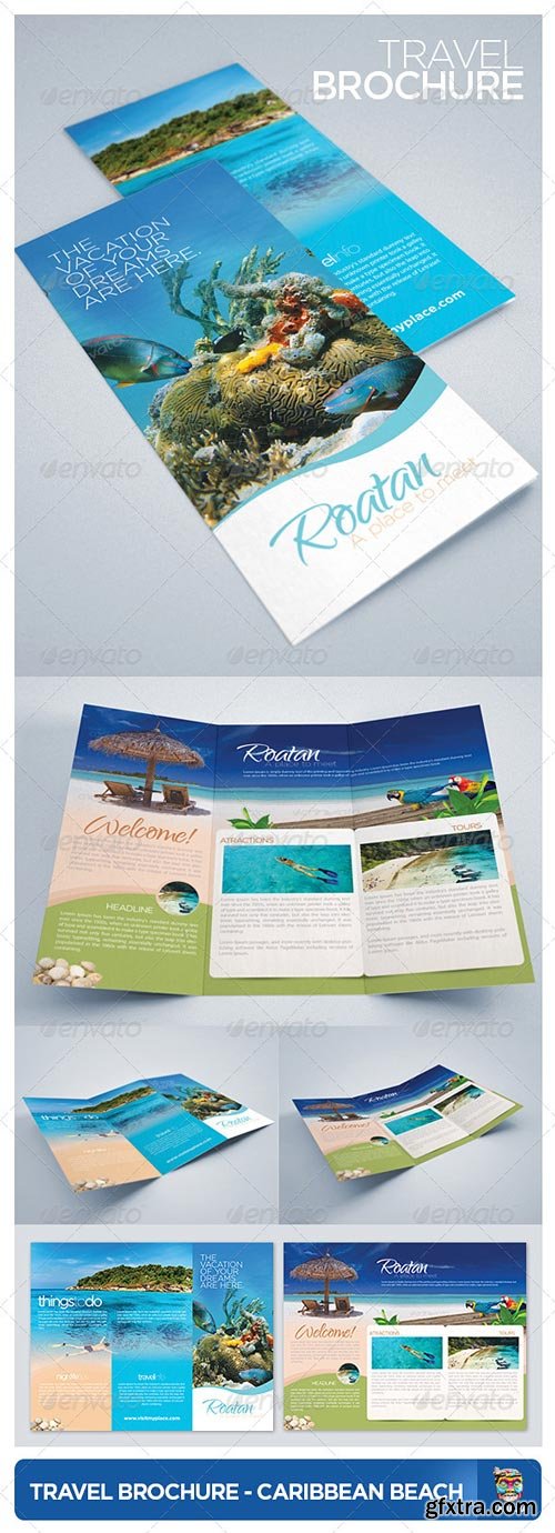 GraphicRiver - Travel and Tourism Brochure - Caribbean Beach
