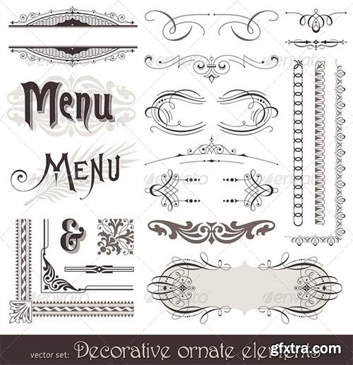GraphicRiver - Ornate Design Elements & Calligraphic Page Decor
