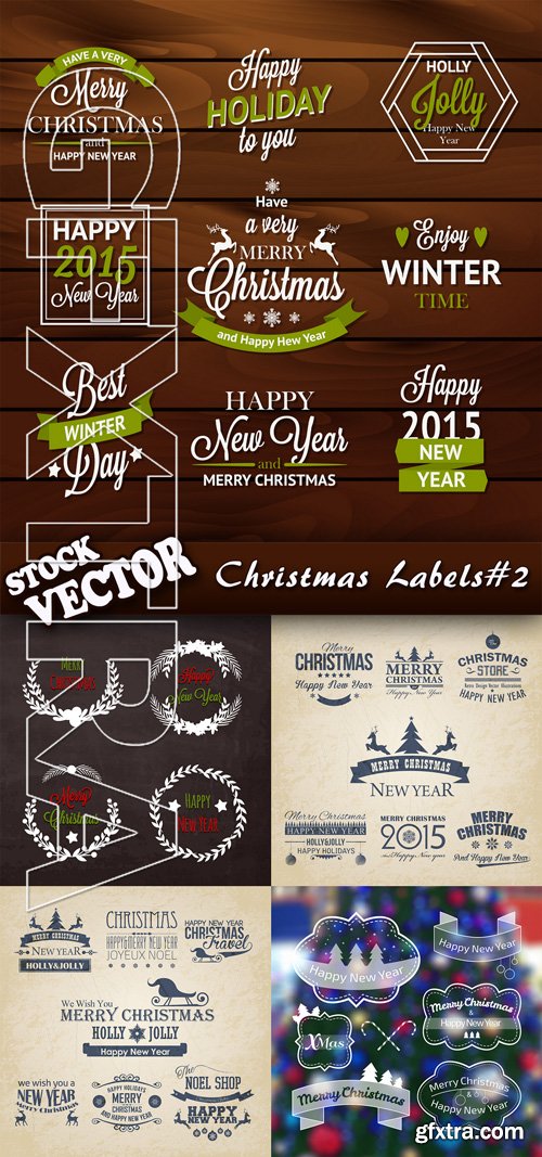 Stock Vector - Christmas Labels#2