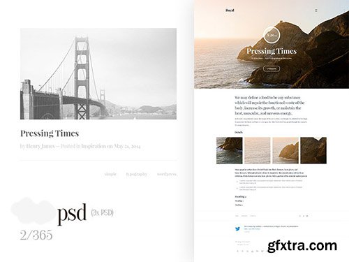 PSD Web Template - Pressing Times