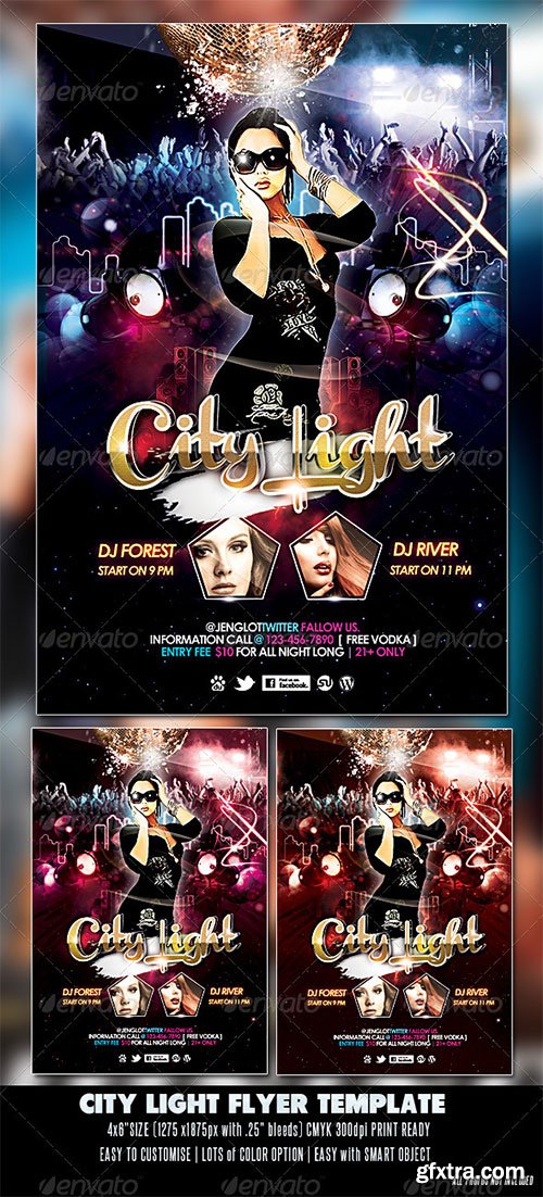 GraphicRiver - City Light Party Flyer