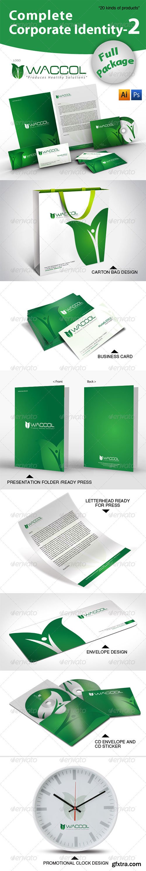 GraphicRiver - Complete Corporate Identity-2-Waccol Green