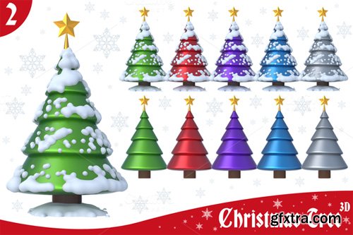 Christmas Tree 3D Set 2