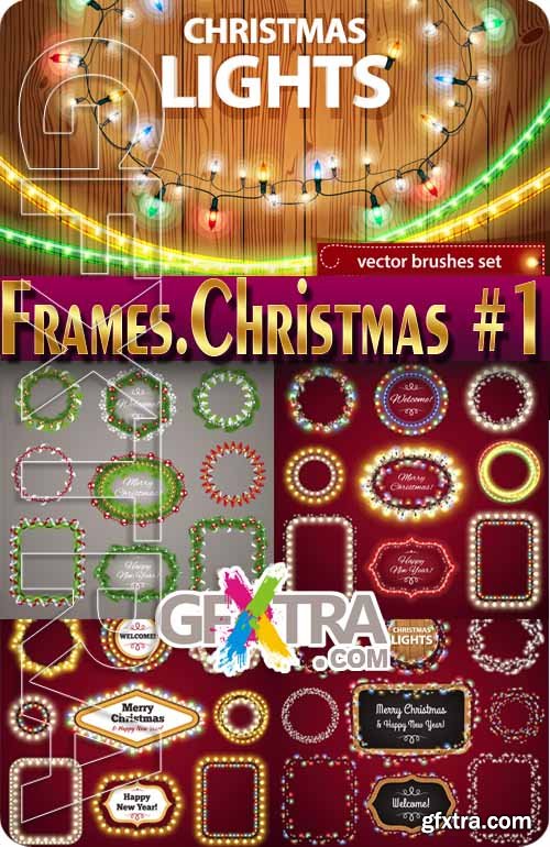 Frames. Christmas 2015 #1 - Stock Vector