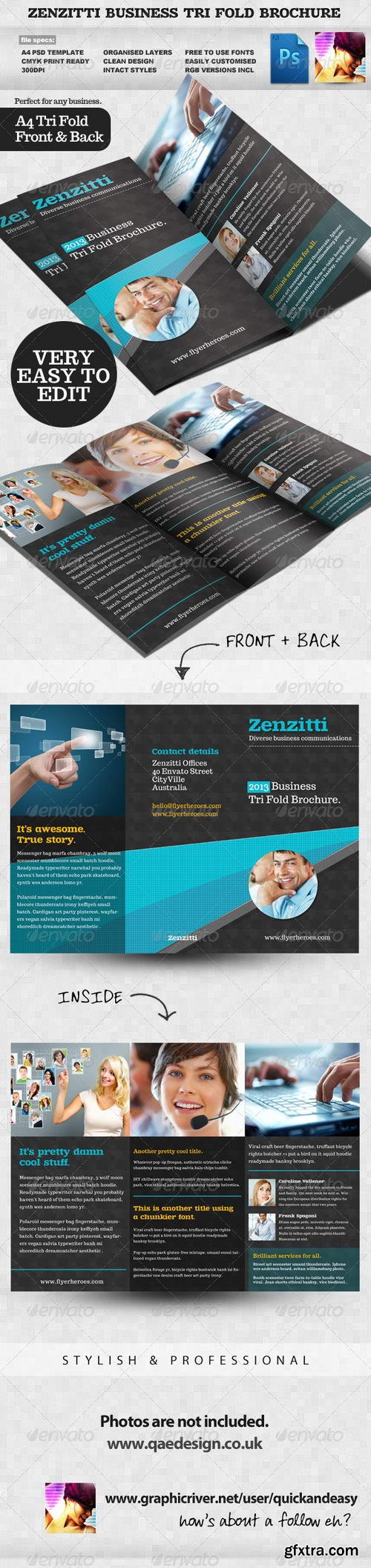 GraphicRiver - Zenzitti Business Tri-fold brochure
