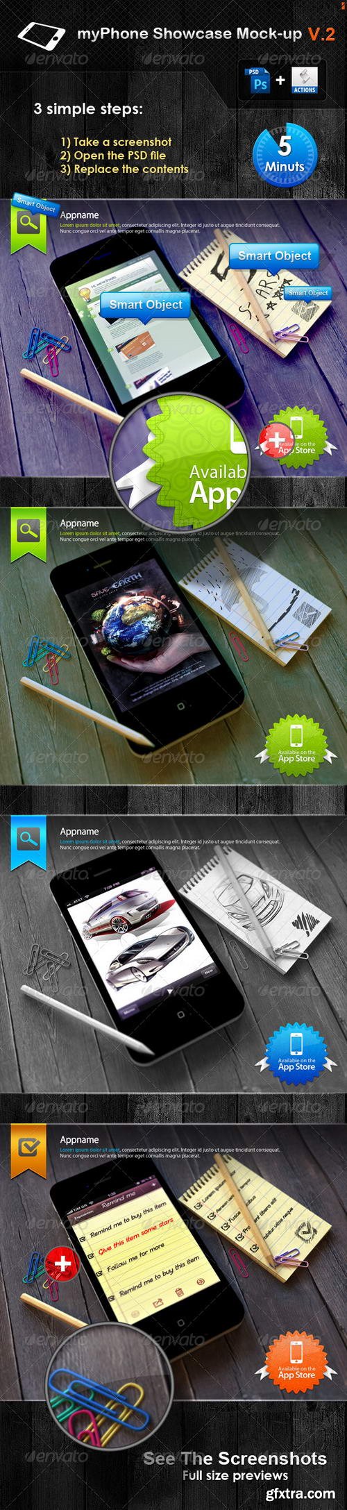GraphicRiver - myPhone Showcase Mock-up V.2