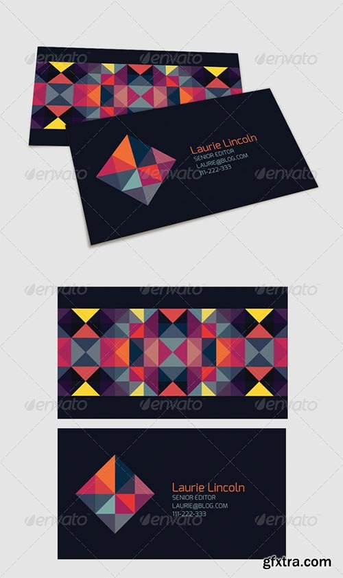 GraphicRiver - Trendy Geometric Business Card