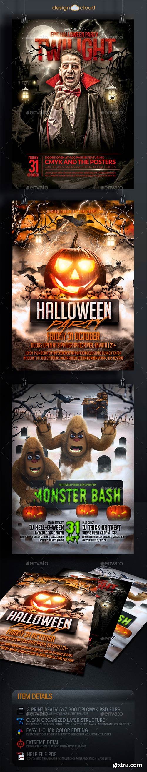 GraphicRiver - Halloween Flyer Template Bundle