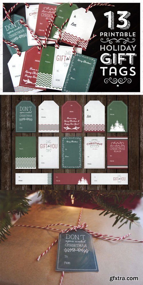 Printable Holiday Gift Tags PDF