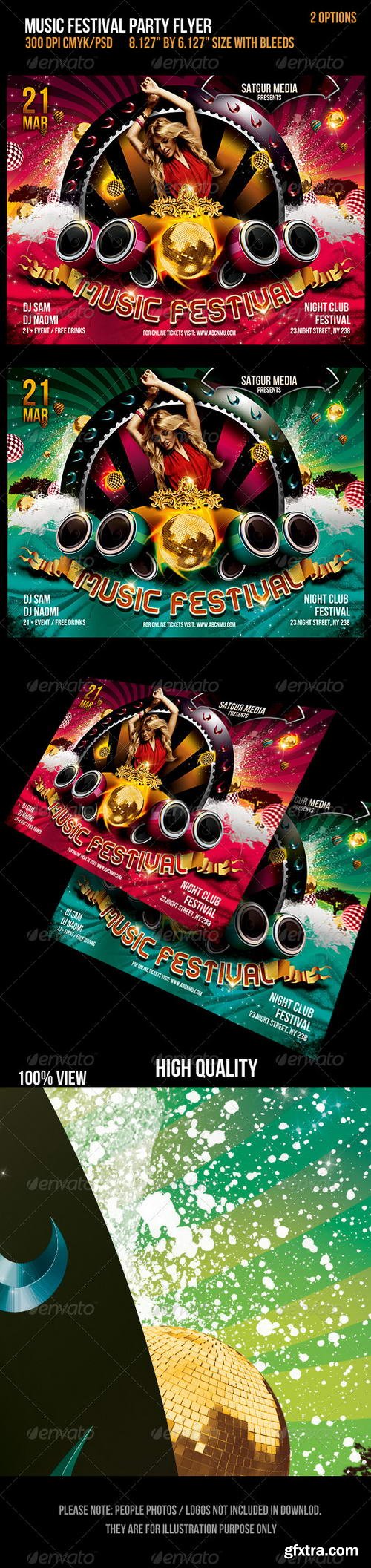 GraphicRiver - Music Festival Dance Party Flyer