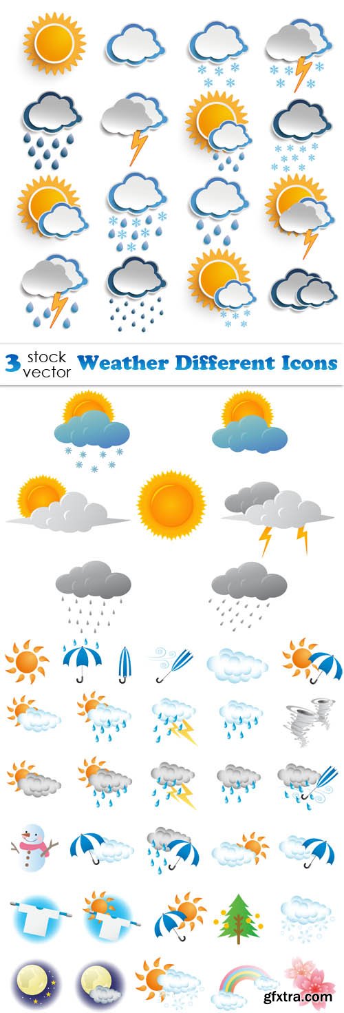 Vectors - Weather Different Icons