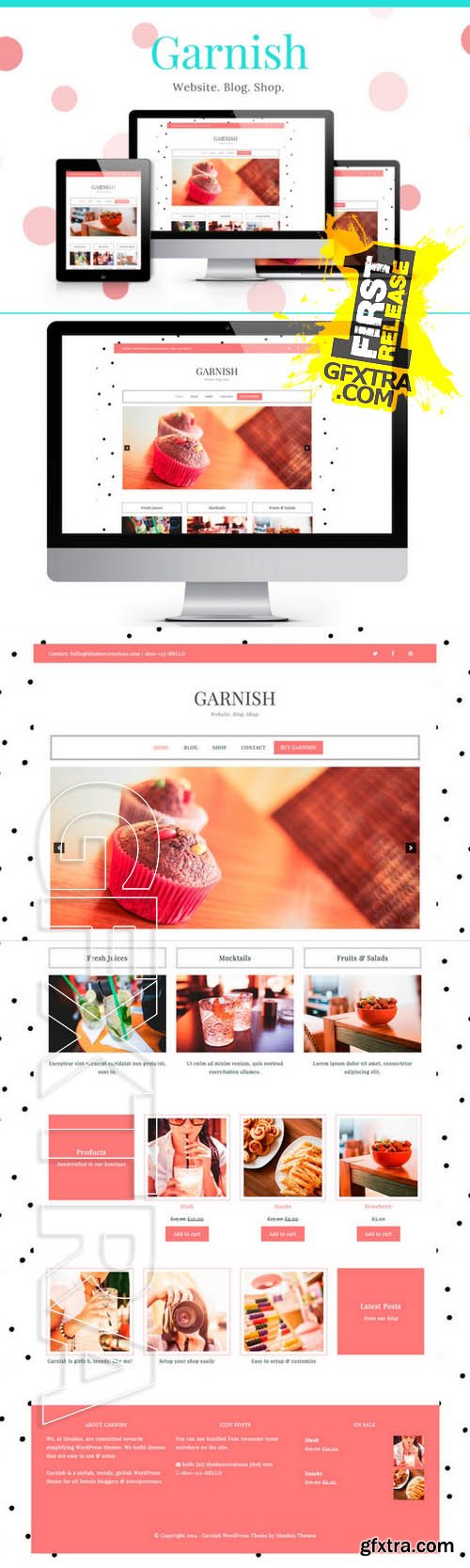 Garnish - WordPress Theme - Creativemarket 123213