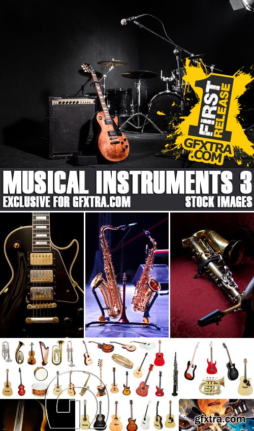 Stock Photos - Musical Instruments 3, 25xJPG