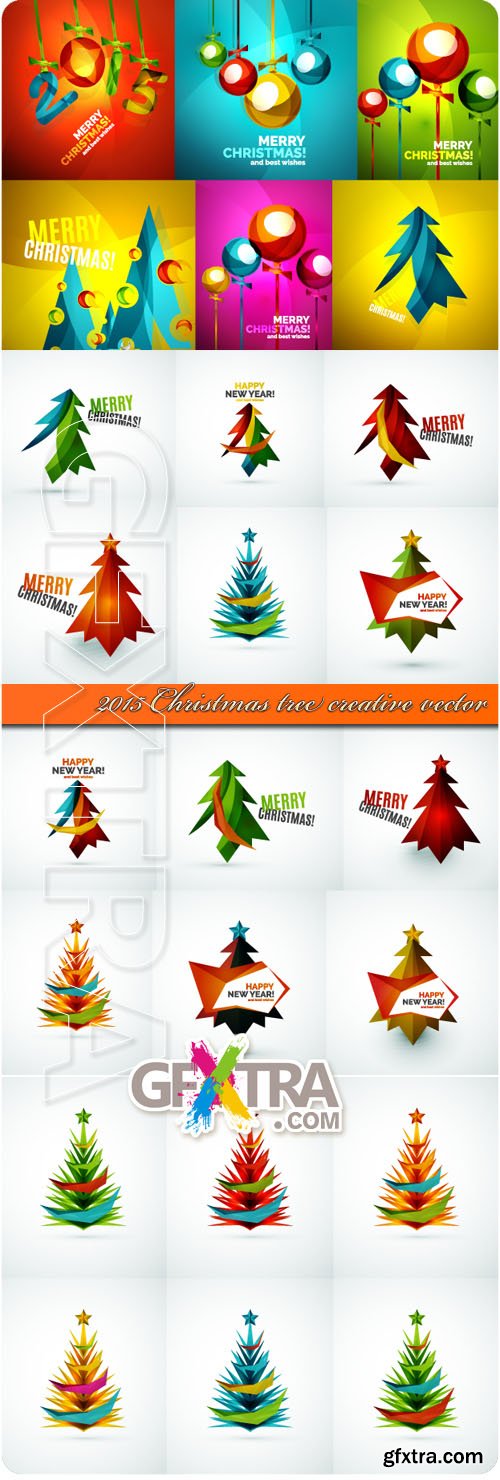 2015 Christmas tree creative vector