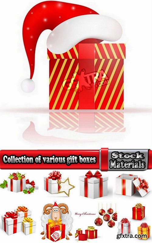 Collection of various gift boxes 25 Eps