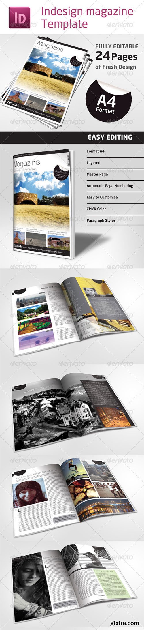 GraphicRiver - 24 Pages Magazine Template in A4 Format