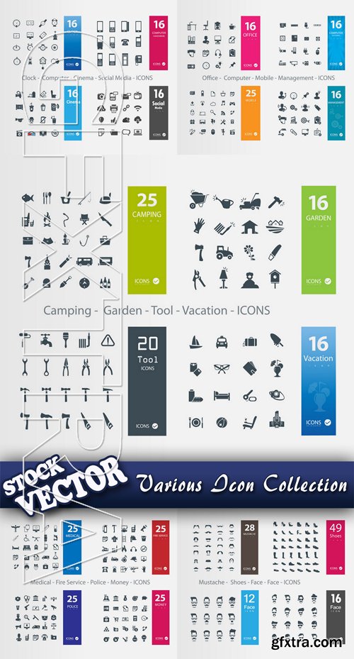 Stock Vector - Various Icon Collection