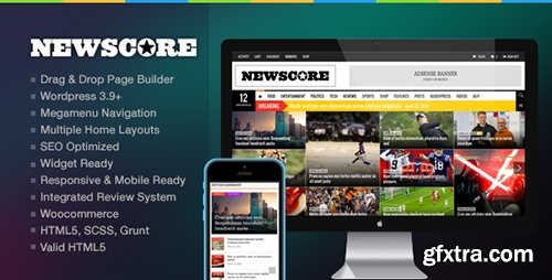 ThemeForest - NewsCore v1.5.1 - A Blog, Magazine and News Theme for WP