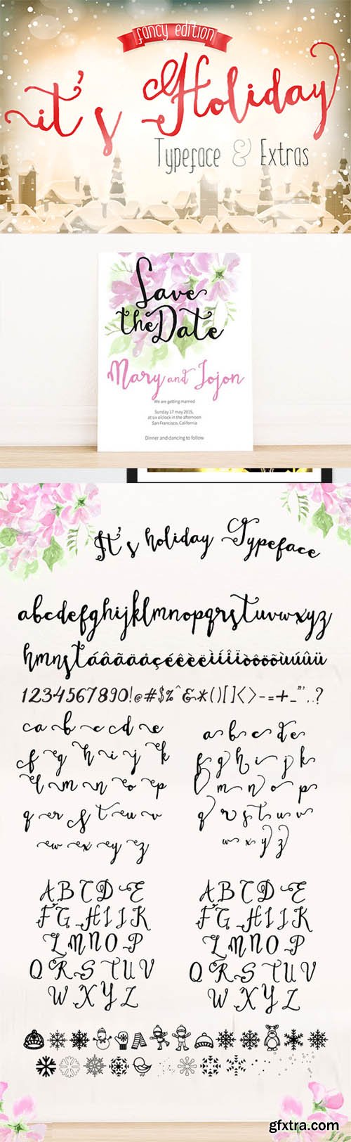 ItsHoliday Font - Fun Calligraphy Font